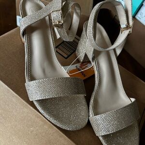 Metallic Gold Ankle-Strap Sandals - Women
